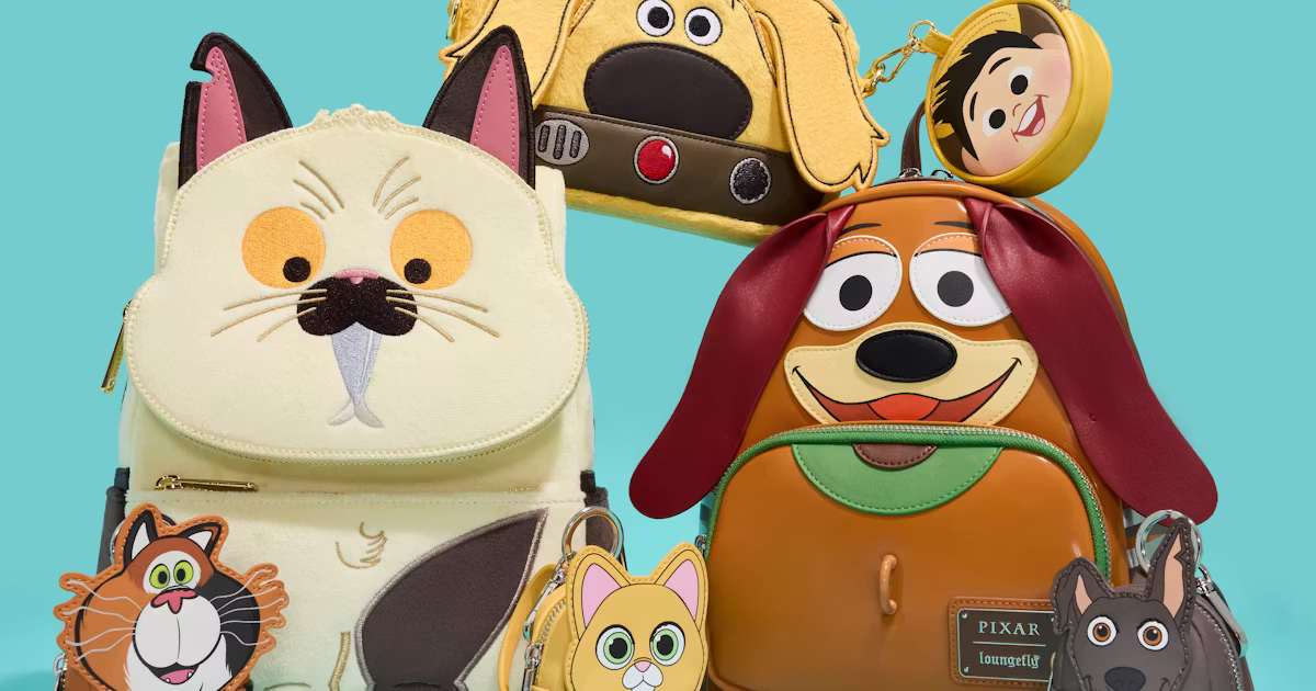 Exclusive! Pixar’s Most Beloved Pets Just Became The Cutest Loungefly Bags Ever